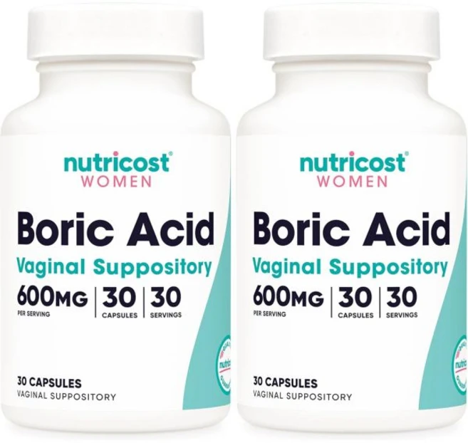누트리코스트 붕산 600mg 30캡슐 질내 삽입제 비유전자변형 여성용, 30정, 2개 - 쿠팡