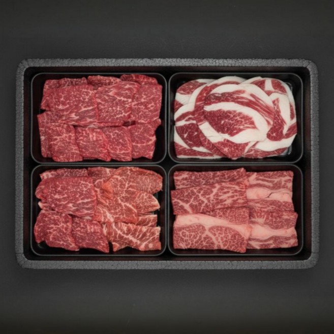 1++ 한우 모듬세트 600g 구이용 최고급, 1개