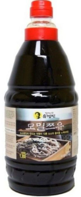 절대미각유경빈 모밀쯔유 소스, 5개, 1.8L