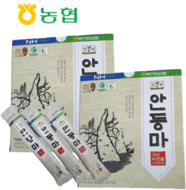 산약촌 안동 마가루 스틱형 25p, 250g, 2개