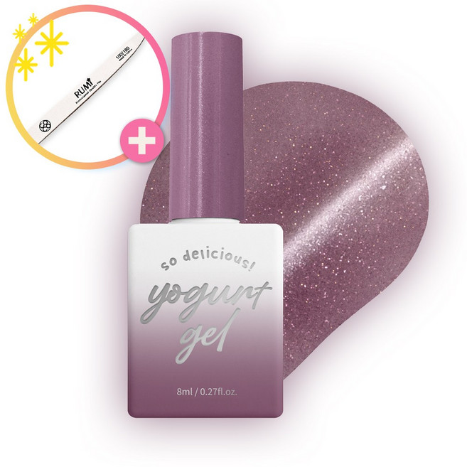 [사은품증정] 요거트젤 쥬얼링 6종단품 실키한자석젤 맑은유리자석 +루미화일, 1개, 8ml, mg82+루미화일