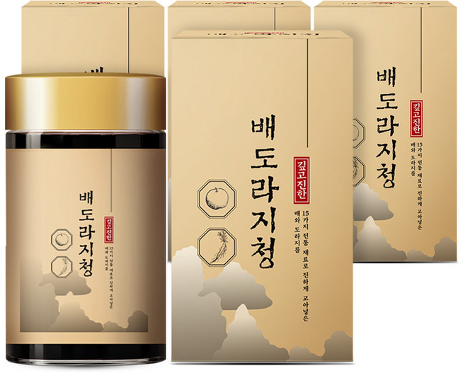 참앤들황토농원 맛있는 배도라지청, 4개, 1개입, 250g