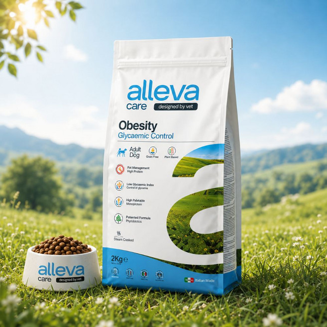 알레바 케어 독 그레인프리 오베시티 체중조절 다이어트, 2kg, 1개, 닭+야채