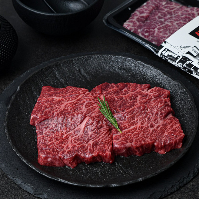 [한우드소] 국내산 친환경 아산 한우 명가 1++치마살 200g, 1개