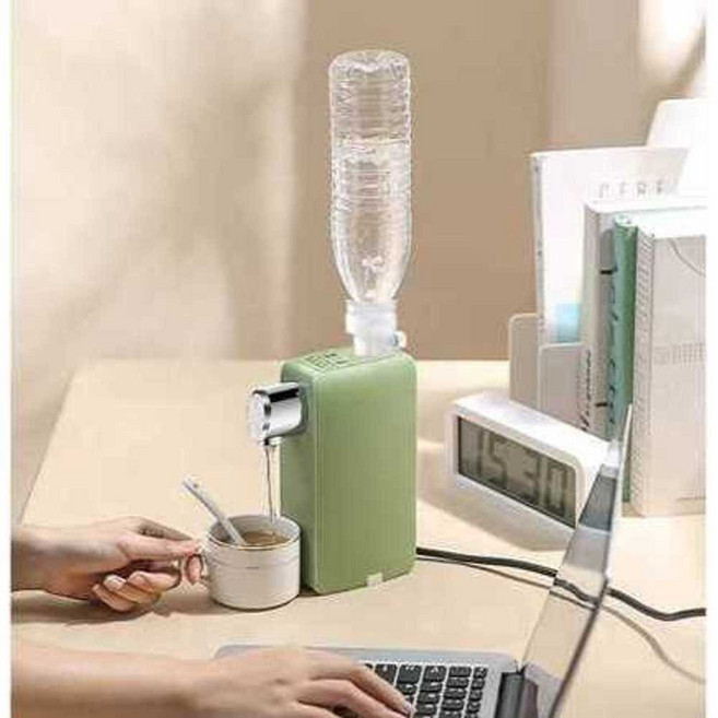 미니온수기 고성능 휴대용 간편 급속 주방용 개인 순간온수기 물 분유 캠핑용 초경량 캠핑, 01. 그린 5단계 온도