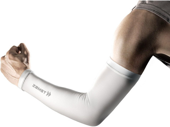 잠스트 ZAMST 스포츠 암슬리브 UV대책, 화이트