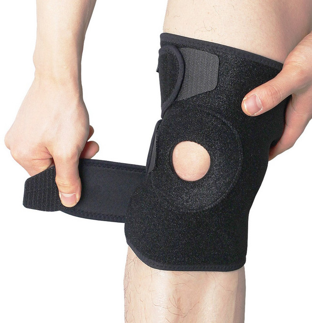 파워플러스 의료용 무릎보호대 3단 네오 슬리브 통증 밴드 아대 헬스 건초염 약국 국내제작 사은품증정, 1개