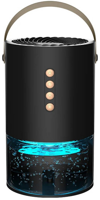 OL 미니 제습기 건조기 휴대용 곰팡이 방지 방습 음이온 공기, Bla, 플러그