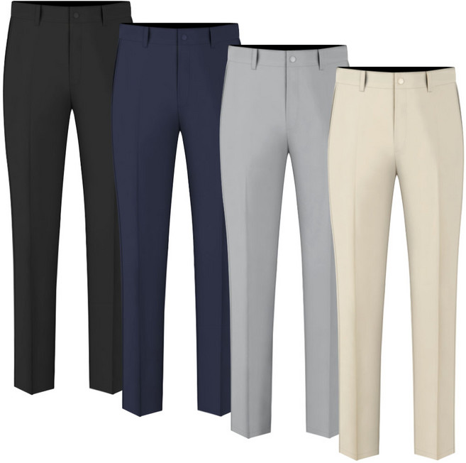 남성 골프바지 여름용 스판 히든밴딩 구김없는 골프웨어 여름바지 남자 골프복 바지 빅사이즈