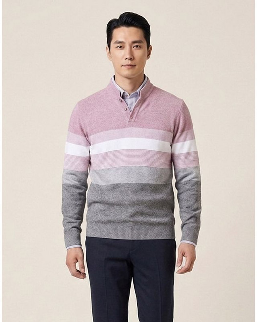 인디안 한기장 이중에리 폴로 니트 MITBP4SC421