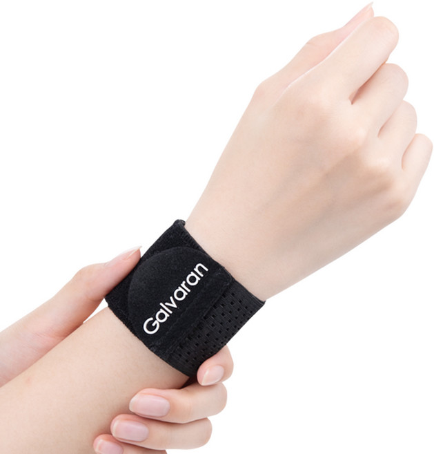 Galvaran 초경량 슬림 손목보호대, black, 1개