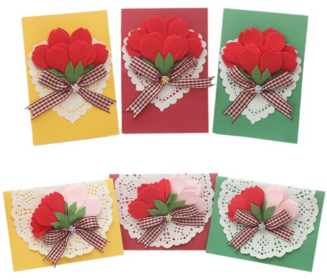 하트 카네이션 카드 만들기(5인용) + 그레이스 카네이션 카드 만들기(5인용)