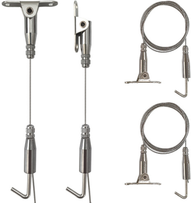 천장 경사걸이 소형, 실버, 4개