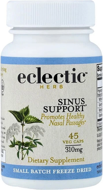 Eclectic Herb Sinus Support 베지 캡슐 45정 ECL-32415, 1개 - 쿠팡