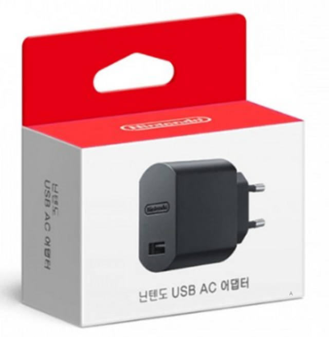 닌텐도 USB AC 어댑터, CVL-003(KOR), 1개, 블랙(BLACK)