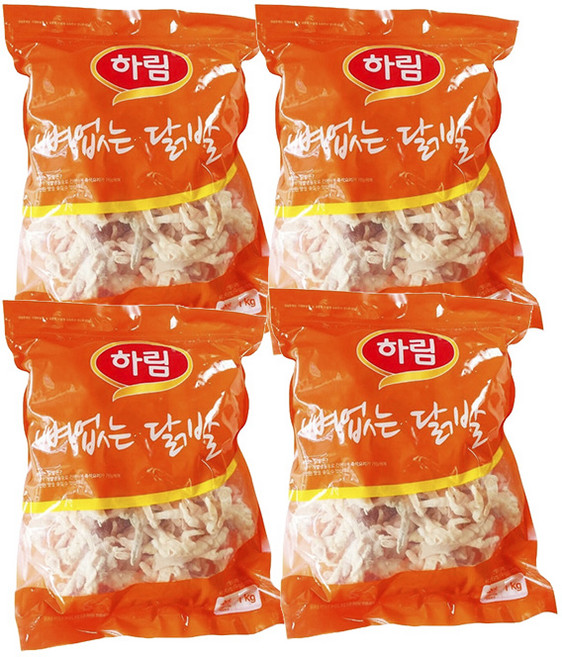 하림 뼈없는닭발(냉동) 1kg 4봉, 4개