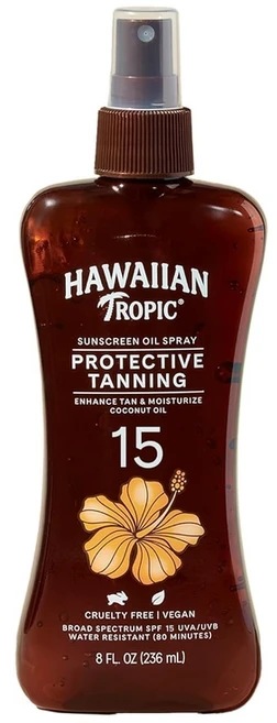 Hawaiian Tropic 하와이안 트로픽 태닝오일 SPF15 236ml, 236ml(1팩) - 쿠팡