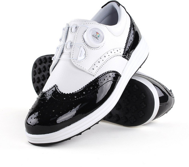 아놀드파마 여성 발편한 가성비 방수 골프화 스파이크리스 연습용 키높이 골프신발 명품 파크 리더스 250531