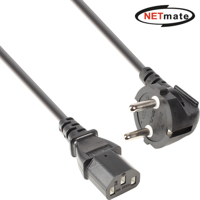 강원전자 넷메이트 NMP-SPC150 220V 전용 3구 AC 파워 케이블 15m (블랙), 상세페이지 참조, 1개