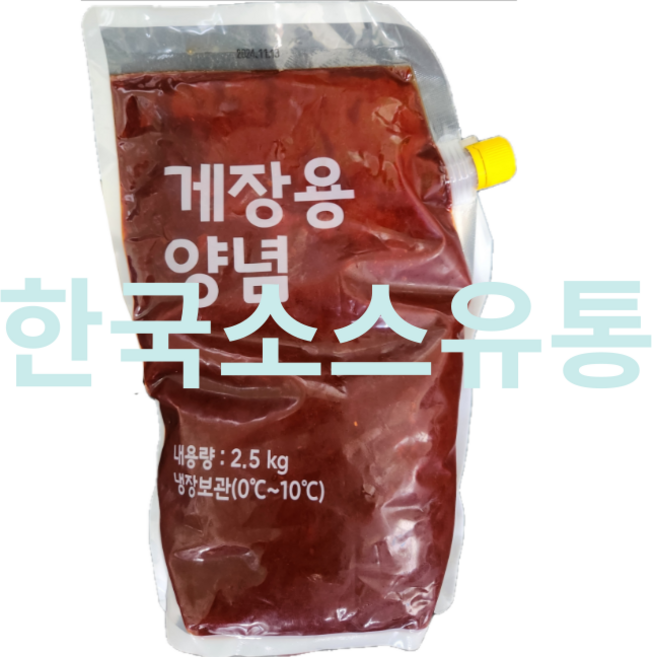 한국소스 양념 게장소스 2.5kg 매콤달콤 게장을 손쉽게 집에서 하는 방법, 1개
