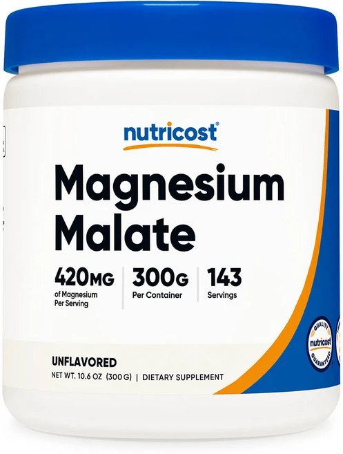 뉴트리코스트 마그네슘 말레이트 파우더 300g 무맛 1병, 143회분, 1개 - 쿠팡