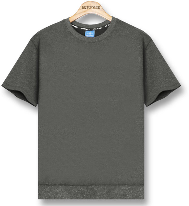 블루포스 라빌브 반팔 맨투맨 베이직핏 무지 남자 티셔츠 남성 빅사이즈 반팔티 단체티 여름 커플티 츄리닝