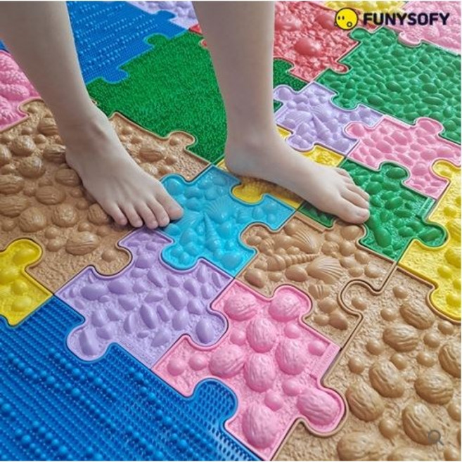 퍼니소피 센서리 촉각퍼즐매트 베이직세트 24pcs