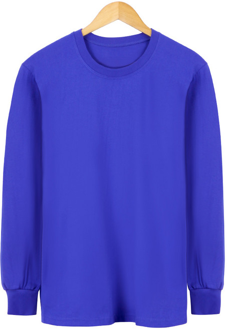 스타토리 순면 라운드 무지 긴팔