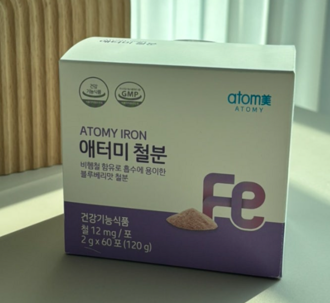 애터미 식물성 철분 비헴철 60포 906 PL, 2g, 1개