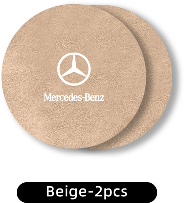 2Pcs 자동차 인테리어 워터 컵 매트 가죽 컵 받침 패드 메르세데스 벤츠 AMG W203 W206 W220 W205 W211 W21, 09 2pcs