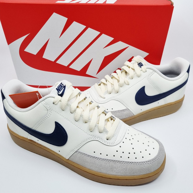 [국내정품] 나이키 코트 비전 로우 남성 운동화 런닝화 벤틱 신발 파우치