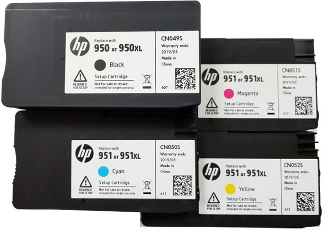hp NO.950 NO.951 정품번들 잉크 4색세트 HP8100 HP8600 HP8610 HP8620 HP8630 HP8640 HP8660 HP251DW HP276DW, 검정+파랑+빨강+노랑 4색, 1세트