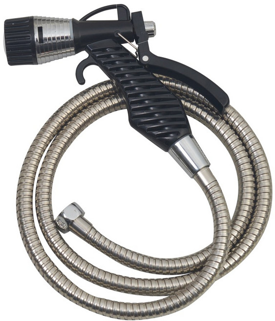 스프레이건 황동메탈호스1.5M세트 욕실 베란다 분사기 청소건 세차 정원, 1세트