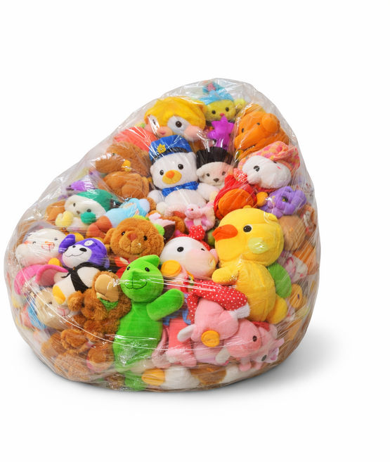 원더블 인형보관 빈백, 1개, 투명