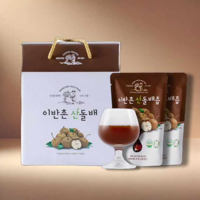 [이반촌농원] 이반촌 산돌배즙 100ml 10포, 10개