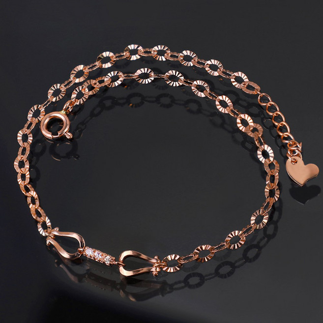 주리에떼 14K 18K 여성 데일리 프로메스 체인 팔찌