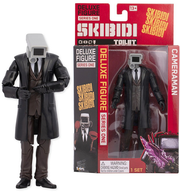 스키비디토일렛 디럭스 액션 피규어 카메라맨 15cm, 1개