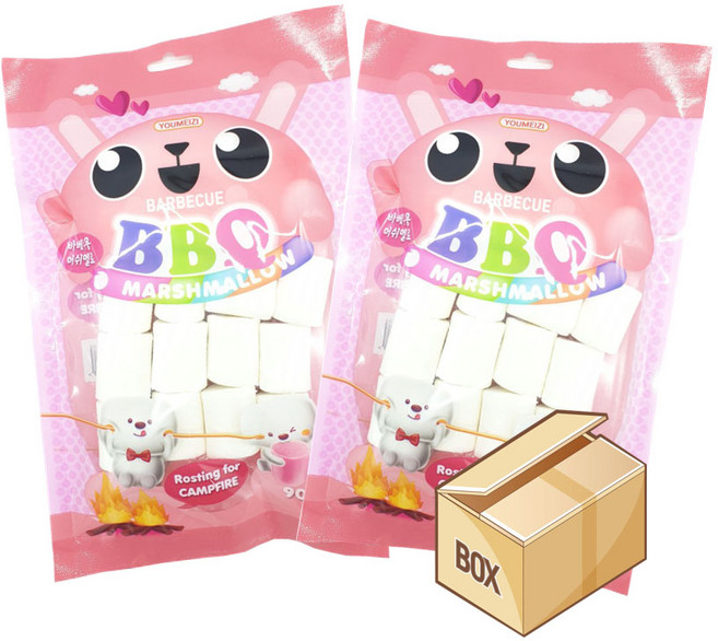 유미지 바베큐용 머쉬멜로, 90g, 24개