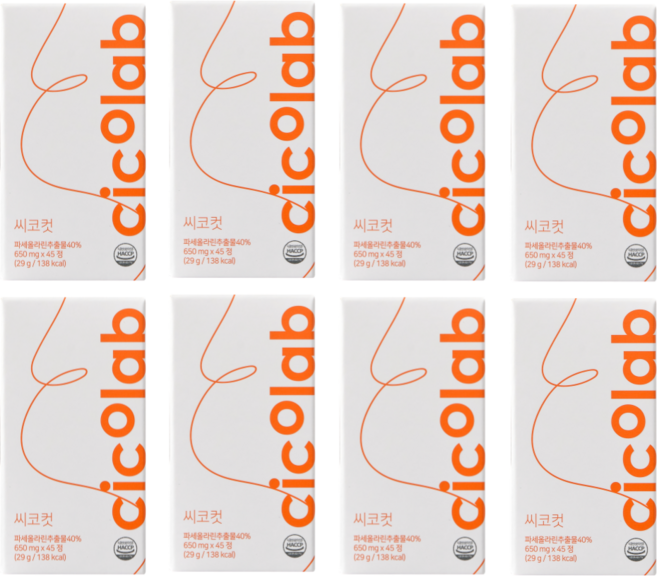 씨코랩 씨코컷 파세올라린 특허유산균, 8개, 45정