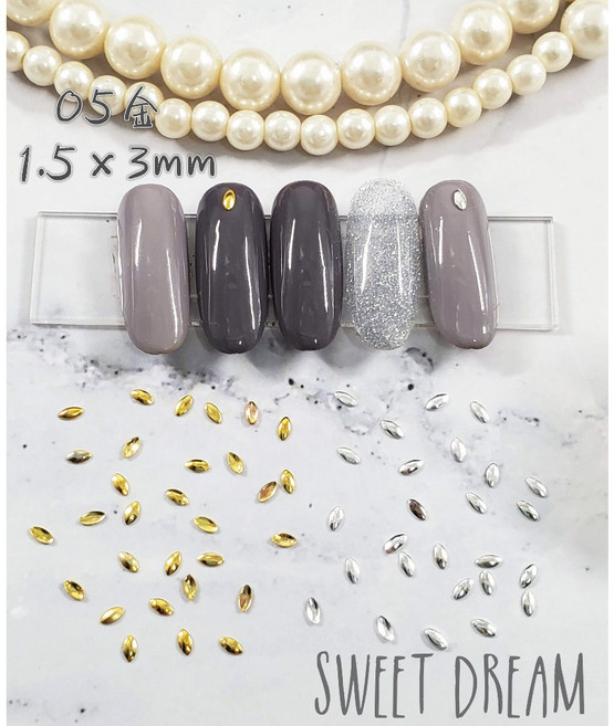SWEET DREAM 馬眼米粒金屬鉚釘, 1個, 05【1.5*3mm】金