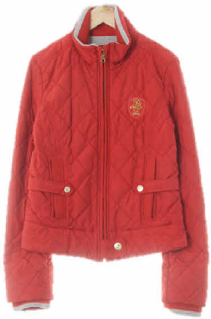 5134 빈폴진 칠리레드 큐빅패치퀼티드숏경량패딩 [85]