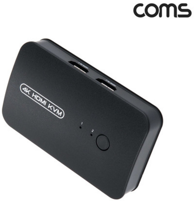 COMS 4k HDMI USB KVM 2대1 스위치 키보드 마우스 TB586, 1개