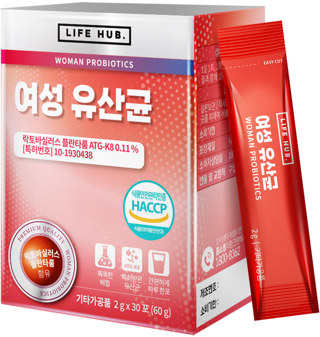 라이프허브 여성 유산균, 60g, 1개