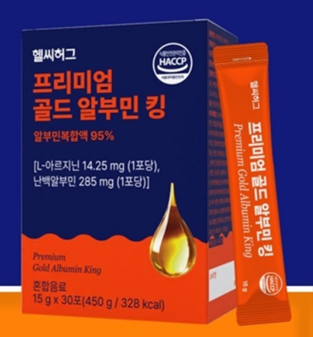 활력있는 하루를 위한 건강식품 프리미엄 골드 알부민 킹, 450g, 2개