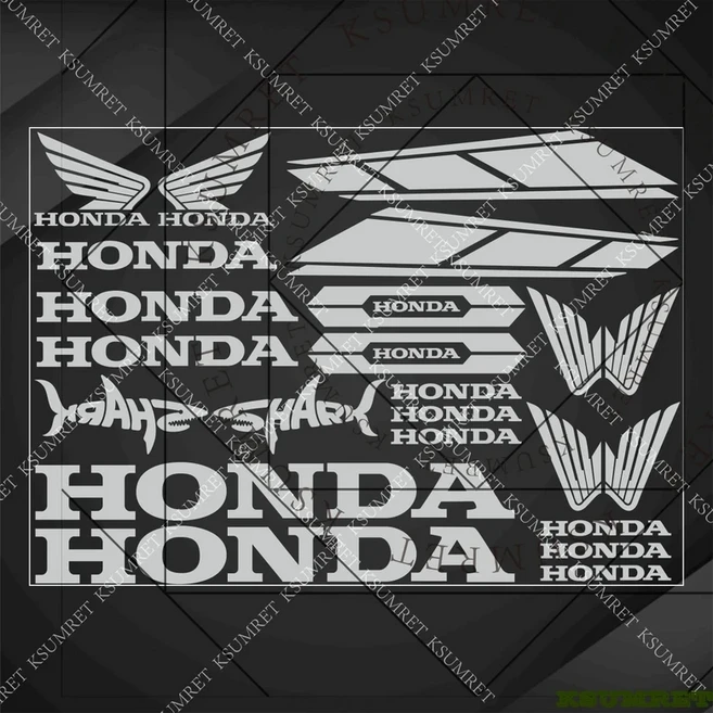 CBR650R 혼다 오토바이 스티커 데칼, 03 Silver