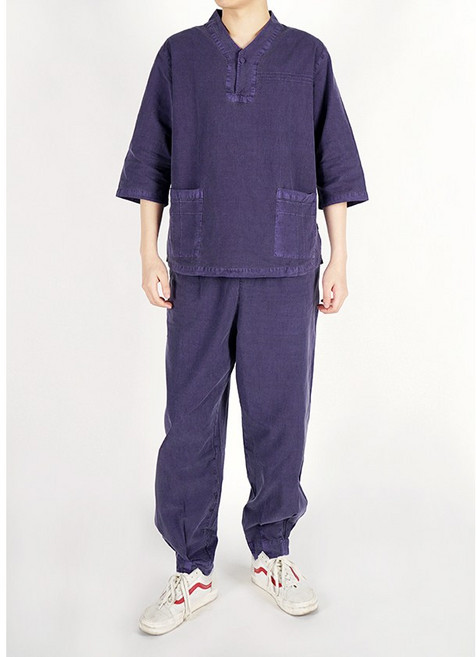 남성 개량한복 봄 여름 편안한 생활한복 30수 티바지 한벌