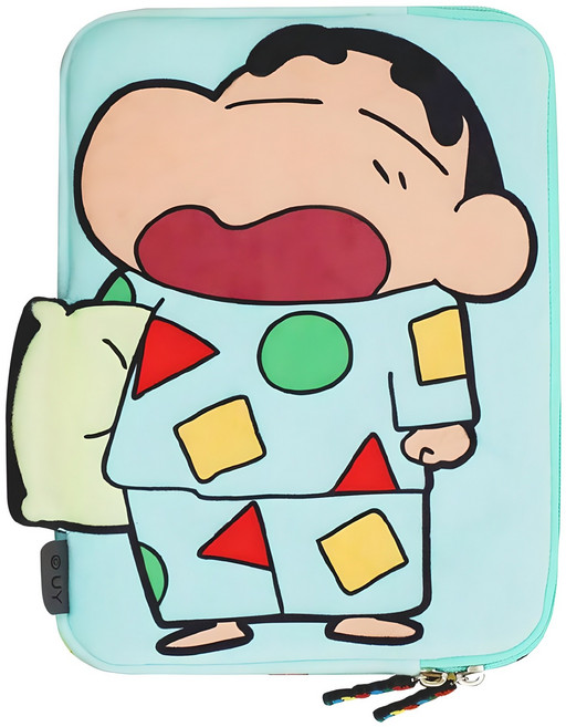 프루그나 짱구는못말려 소프트보아 아이패드 노트북 파우치, 잠옷짱구, 1개