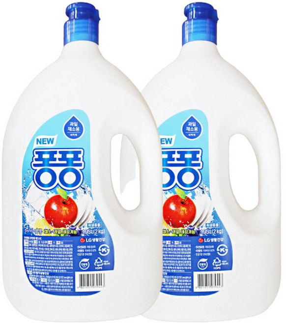 엘지 뉴퐁퐁 주방세제 2kg 2개 설거지