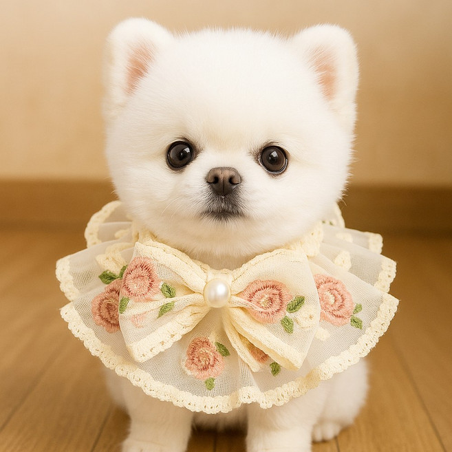 로테오 반려동물 플라워 케이프, 1개, 핑크