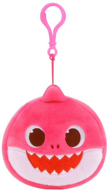핑크퐁 엄마상어 가방고리 봉제인형, 10cm, 핑크, 1개